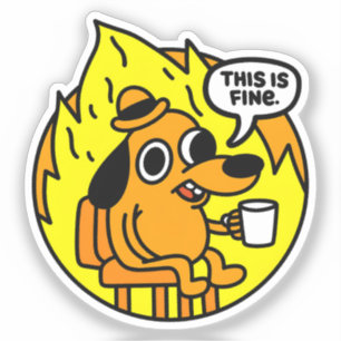 Adesivo Este Design de Humor Caótico Inspirado no Meme Eng
