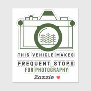 Adesivo Este Veículo Faz Paragens Frequentes Para Fotogra
