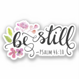 Adesivo Esteja Estática - Salmo 46:10