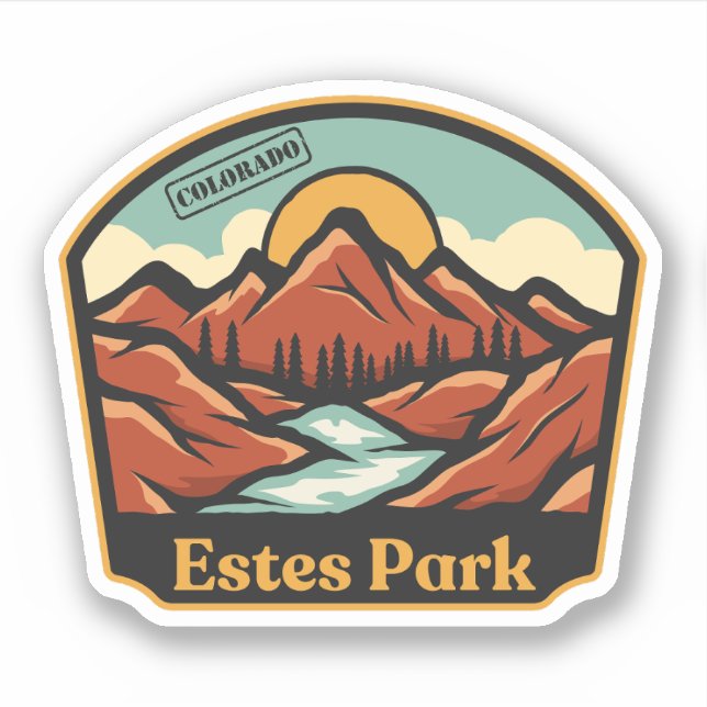 Adesivo Estes Park, Colorado Sticker (Frente)