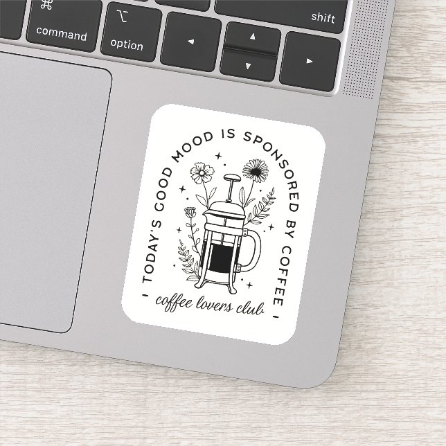 Adesivo Estética da amante do café (Detalhe)