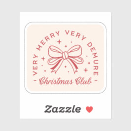 Adesivo Estética de coquetel de Natal Demure