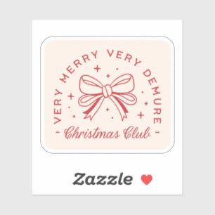 Adesivo Estética de coquetel de Natal Demure