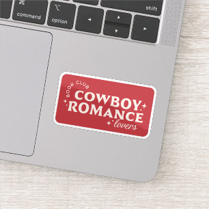 Adesivo Estética de livros de romance de cowboy