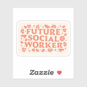 Adesivo Estética futura da assistente social