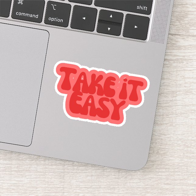 Adesivo Estético Retro Groovy "Take It Easy" | 70 (Detalhe)