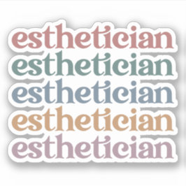 Adesivo Estheticista Cosmetólogo Beauticista maquiadora