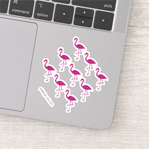 Adesivo Estilhaço brilhante flamingo Pink brilha