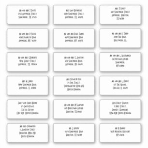 Adesivo Estilo Art Deco 18 Nomes Individuais Convidados En