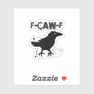 Adesivo Estilo Criativo Humor Grunge Café Caw Corvo