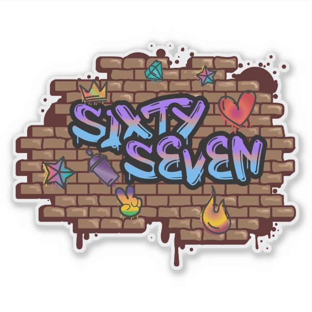 Adesivo Estilo de Grafite 67 (Frente)