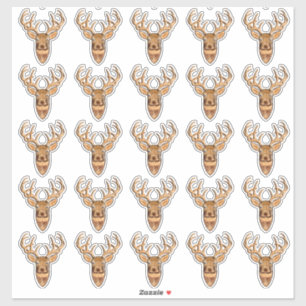 Adesivo Estilo de Madeira de Cabeça de Cerco Branco