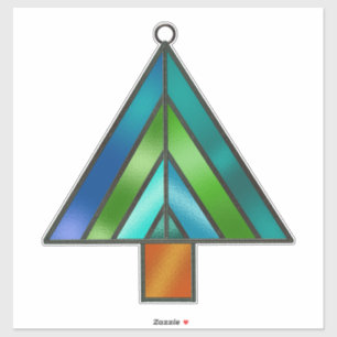 Adesivo Estilo de Vidro Obtido na Árvore de Natal