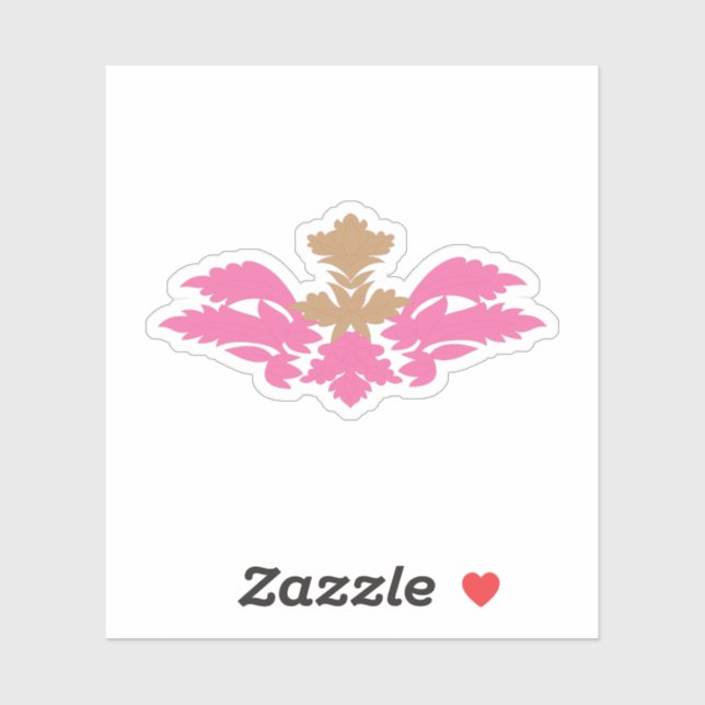 Adesivo Estilo Decorativo, Rosa Quente, Latão Antiquado (Folha)