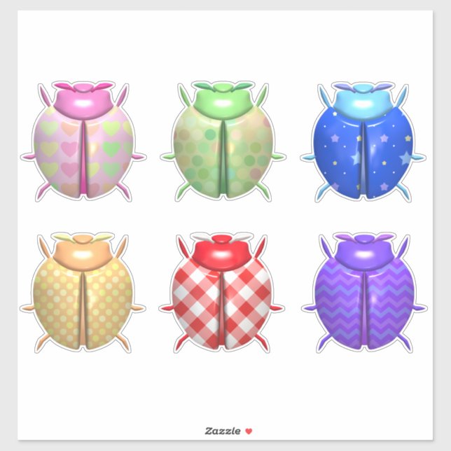 Adesivo Estilo Ladybug (Folha)