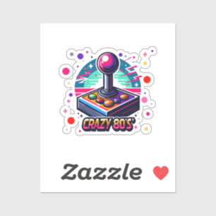 Adesivo estilo louco dos anos 80