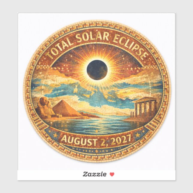 Adesivo Estilo Mosaico 2027 Eclipse (Folha)