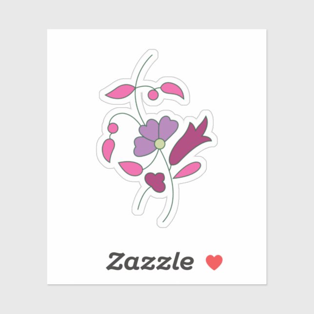 Adesivo Estilo Ndrrmc, Púrpura Suave, Emperramento De Jazb (Folha)