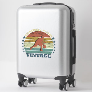 Adesivo estilo retrógrado do jogador de basquetebol