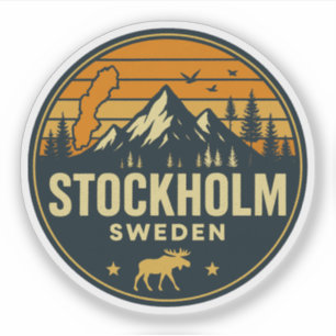 Adesivo Estocolmo, Suécia Sverige