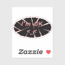 Estou bem vinil Sticker