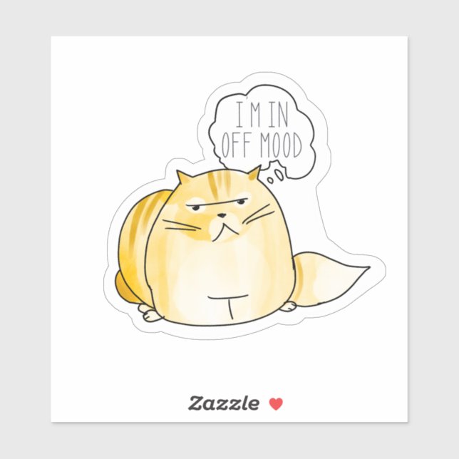 Adesivo Estou desligado (Folha)