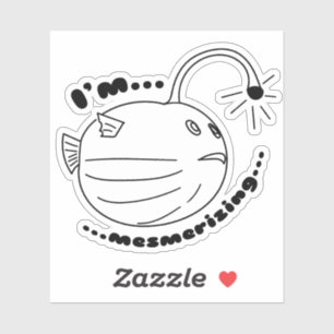 Adesivo Estou me Mesmerizando... O peixe-lanterna percebid