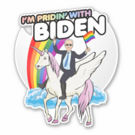 Adesivo Estou me orgulhando do Biden