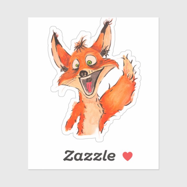 Adesivo Estou tão animado! (Folha)