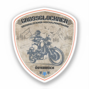 Adesivo Estrada Alpina Grossglockner Alpes austríacos moto