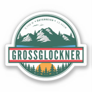 Adesivo Estrada Alpina Grossglockner Alpes austríacos moto