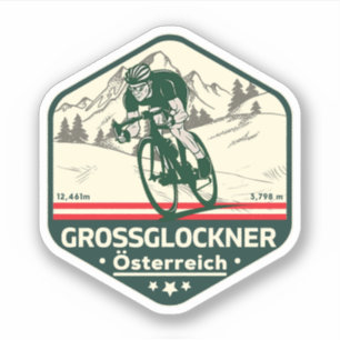 Adesivo Estrada Alpina Grossglockner Alpes austríacos moto