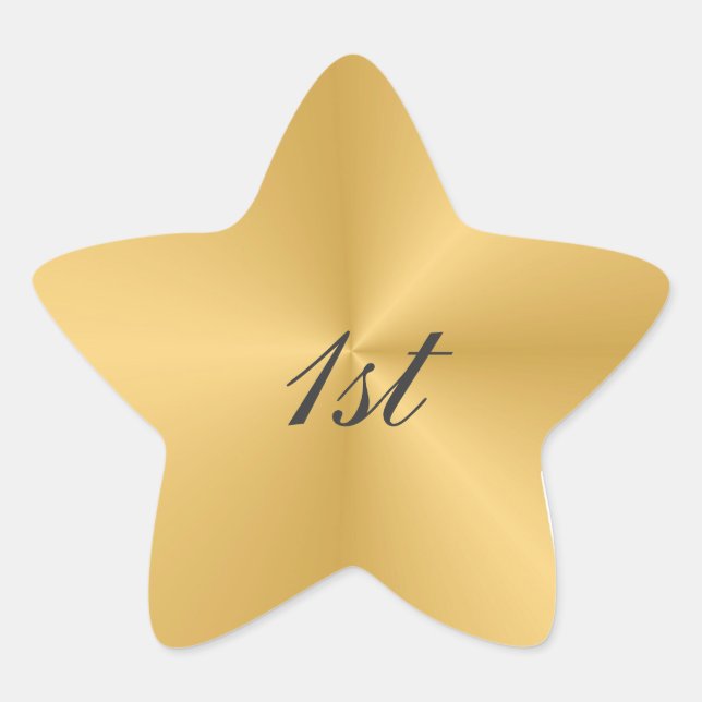 Adesivo Estrela 1º Aniversário (Frente)