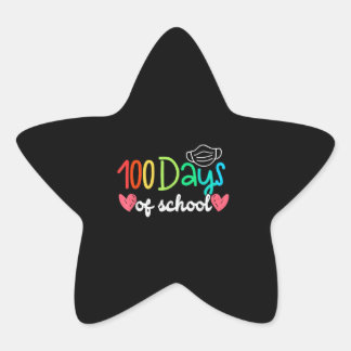 Adesivo Estrela 100 Days of School Beauty Color Gifts