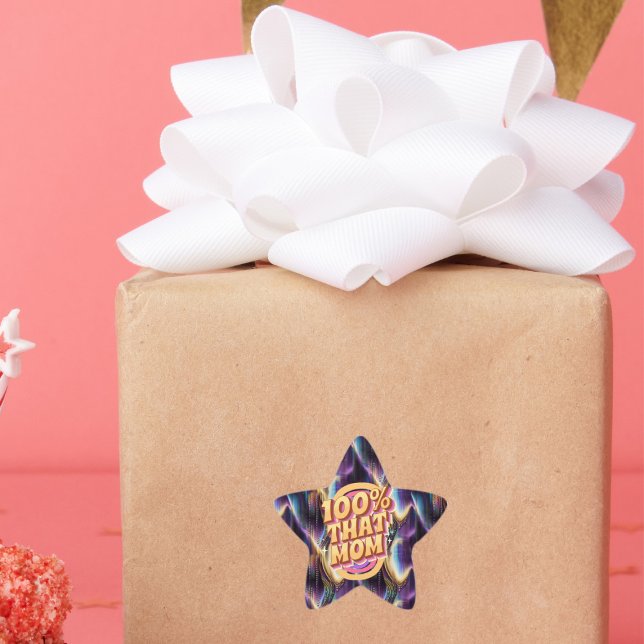 Adesivo Estrela 100% Do Padrão De Abstrato Mãe (Criador carregado)