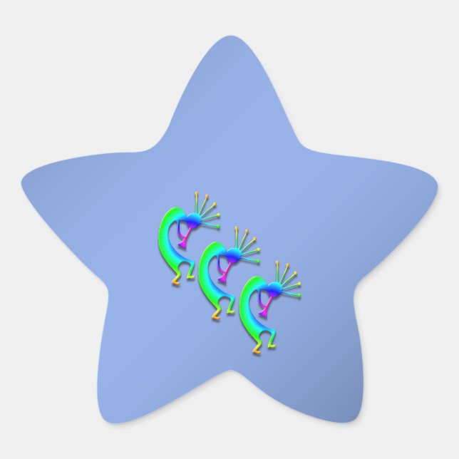 Adesivo Estrela 3 Kokopelli #86 (Frente)