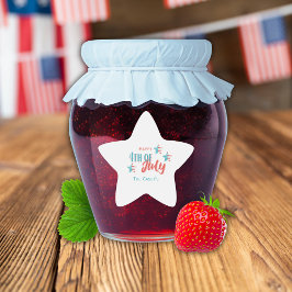 Adesivo Estrela 4 de julho CHURRASCO Star Sticker