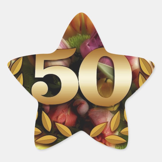 Adesivo Estrela 50º aniversário (Frente)
