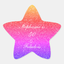 50 E Fabuloso Branca De Brilho Púrpura De Aniversá