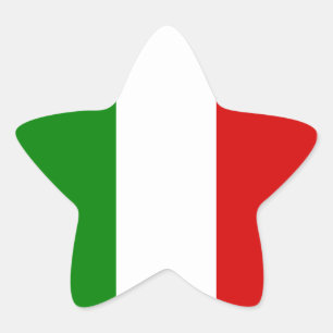 Adesivo Estrela A bandeira de Italia