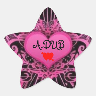 ADESIVO ESTRELA A-DUB LUV