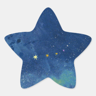 Adesivo Estrela A ilustração do céu estrelado