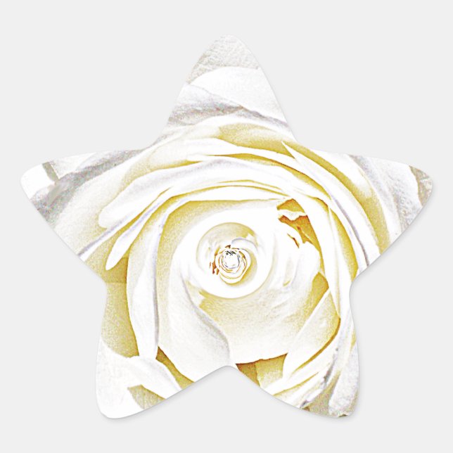Adesivo Estrela A Rosa Branca do Amor (Frente)