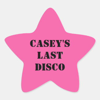 Adesivo Estrela A Última Festa de Solteira Disco Cowgirl