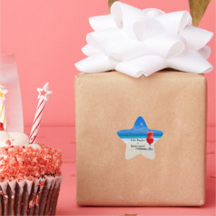 Adesivo Estrela A vida começa na aposentadoria,