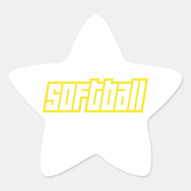 ADESIVO ESTRELA ABRIR SOFTBALL (Frente)