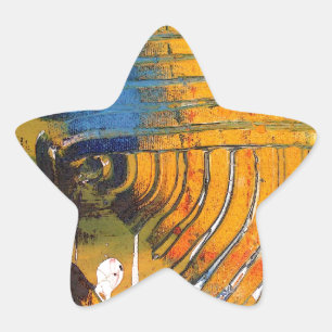 Adesivo Estrela Abstrato Art
