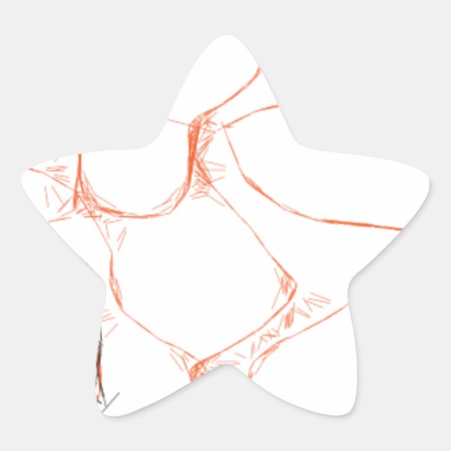 Adesivo Estrela abstrato art 00010 (Frente)