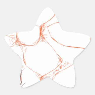 Adesivo Estrela abstrato art 00010