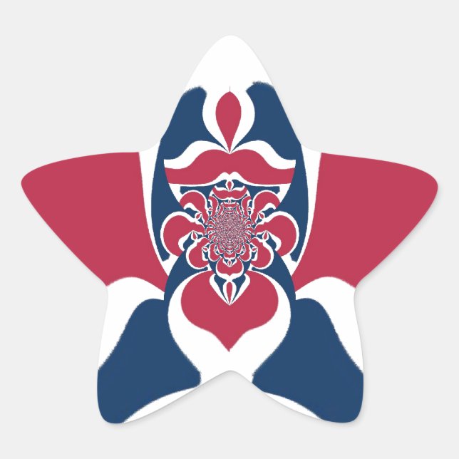 Adesivo Estrela Abstrato E.T. Art Impressão (Frente)